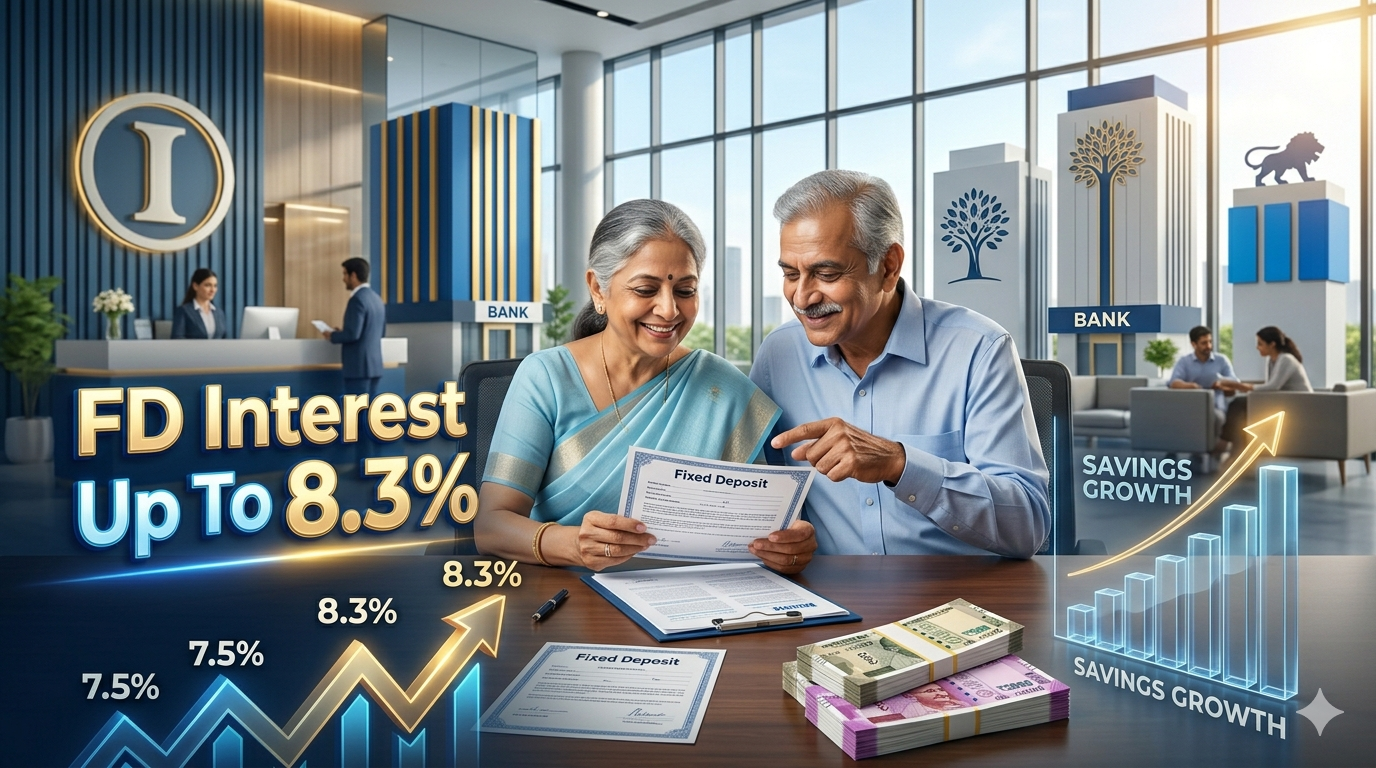 बुजुर्गों के लिए FD बनी कमाई का शानदार जरिया, SBI से ICICI तक दे रहे 8.3% तक ब्याज”